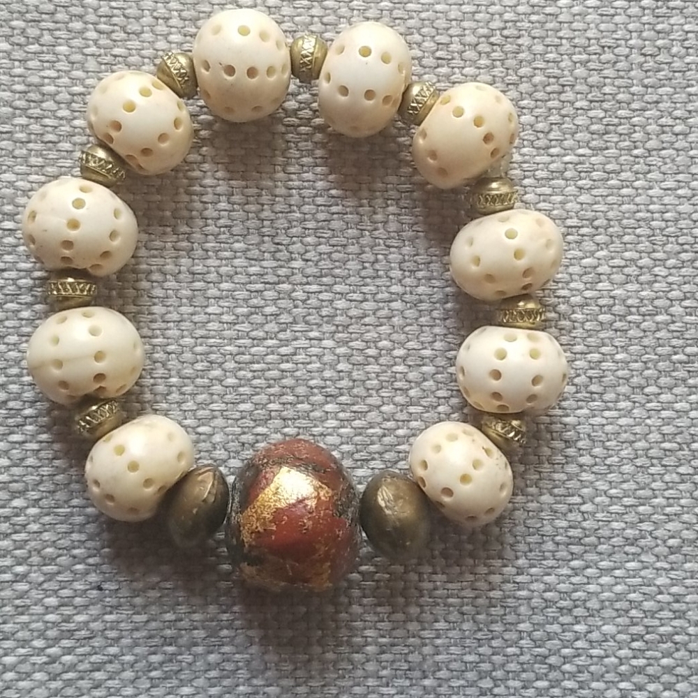 Natural Gemstone Custom-Designed Chunky Bracelet